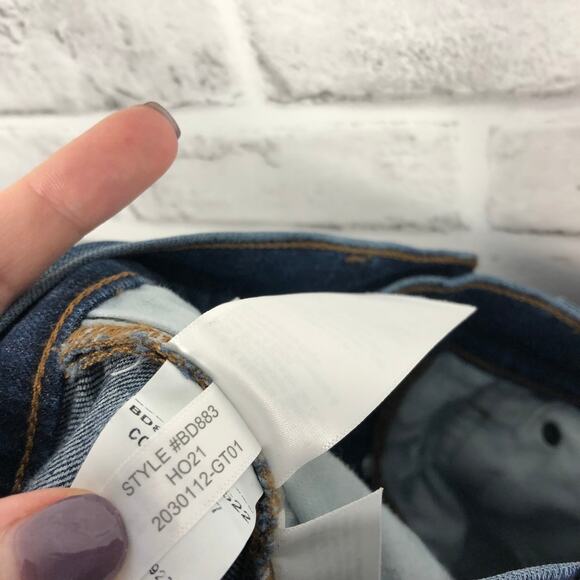 J Crew Factory 9" Mid Rise Skinny Jeans Button Fly Sz 24 NEW - Picture 8 of 10